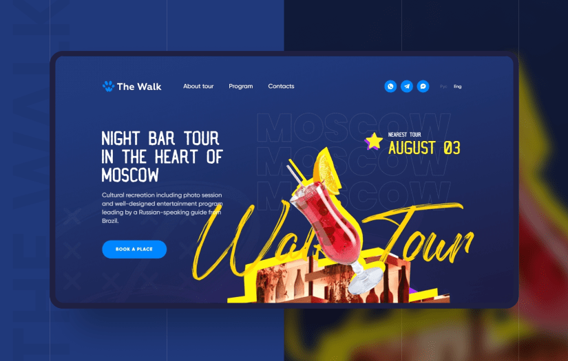 The Walk | Landing Page screenshot 1